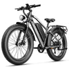 Jasion EB5 MAX Electric Bike for Adults, 750W Electric Mountain Bike with 48V 15Ah Battery, 26'' Fat Tire Off-Road Ebike, 28MPH Shimano 7 Speed Bicycle UL2849