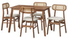 TMS Rika 5-Piece Indoor Mid Centry Dining Set