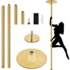 Yaheetech 45mm Height Adjustable Portable Removable Dance Pole, Silver