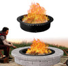 FEBTECH - Smokeless firepit ring -  45" ,Steel Round , Foldable Fire Pit Ring with Air Vents and Coller Support - fire pit ring