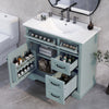 Christopher Knight Home 36" Bathroom Vanity with Sink, Tip-out Drawers, Soft-Close Doors, Grey