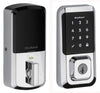 Kwikset Halo Touchscreen Wi-Fi Smart Deadbolt Hardware Lock with Smartkey Satin Nickel