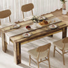 Dining Table for 4-6,63-inch Dining Tables for 4,Farmhouse Kitchen Table with Large Tabletop,Rectangular Dining Room Table,Kitchen Dining Table Dinner Table for Kitchen,Living Room��Only table��