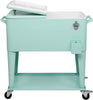 HEYWU 80 Quart Ice Chest Water Cooler with Bottle Opener, Milk White