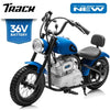 Track 7 36V Electric Dirt Bike for Kids, 350W Ride on Motorcycle with Twist Grip Throttle, Hand-Operated Brakes, Key Start, Off-Road Motocross Speed Up to 15 mph, Age 8+, White