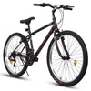 POWANLI 26" Mountain Bike for Women, 21 Speeds Mountain Bicycles with Dual Disc Brakes and 100mm Front Suspension, Pink(Gift)