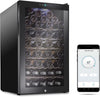Ivation 51 Bottle Freestanding Wine Refrigerator, Wine Fridge with Wi-Fi Smart App Control, Black