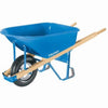 Truper P6-F 6 cu. ft. Steel Tray Wheelbarrow Contractor, Blue