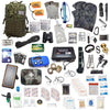 Pre-Packed Emergency Survival Kit/Bug Out Bag for 2 - Over 175 Total Pieces of Disaster Preparedness Supplies for Hurricanes, Floods, Earth Quakes & Other Disasters, Black