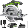 Greenworks 24V Brushless 6-1/2" Circular Saw Kit with 24V 2Ah Battery and Charger