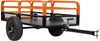 Heavy Duty Steel ATV Trailer,1600 Lbs Dump Cart, 15 Cubic Feet, Removable Sides, for Riding Lawn Mower Tractor