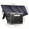 Solarplay 2400W(4800W Peak) Solar Generator, with 400W Solar Panel,2160Wh Portable LiFePO4 Battery Power Station for Camping Home Backup RV