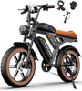 Movcan V30Max Dual Battery Electric Bike for Adult, 1500W 20" Fat Tire 48V 31.2AH Removable Battery, 32MPH 7-Speed Hydraulic Brake Off-Road Mountain Ebike UL2849