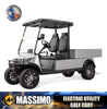 Massimo MVR Cargo Max Electric Utility Golf Cart 48V 5kW Motor - Blue