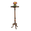 Bowery Hill Traditional Wood Pedestal Plant Stand in Cherry Dark Brown