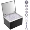 VEVOR Drop in Ice Bin Chest 20x16x13 inch Drop in Cooler Stainless Steel Outdoor Drop in Ice Chest with Cover Bar Ice Bin Drop in Wine Drops Drain-pipe and Drain Plug Included