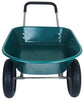 GIANNA Dual-Wheel Garden Cart, Heavy-Duty Yard Wheelbarrow with Built-in Stand for Lawn, Gardening, and Construction �C Green