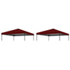 Home Decor 2Pcs 10X10Ft Replacement Cover Tier Gazebo Roof Sunshade Outdoor Cover Sunshade Patio Pavilion Protective Cover