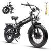 Folding AWD Dual motor Electric Bike for Adults 20*4.0'' 2300w UL2849 48v 20Ah, 7 Speeds,Fat Tire Ebike up to 28MPH Off Road E-mountain bike Dual Hydraulic Disc Brakes&Suspension Electric Bicycles