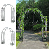 leisurelife 2 in 1 Metal Arch Arbor w/Planter, Brownish Bronze, 74.8in Length x 19.7in Width x 89.4in Height