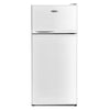 Canddidliike 2 Doors Cold-rolled Sheet Compact Refrigerator-White, Fridge with Freezer, Fridge, Adjustable Thermostat