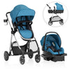 Evenflo Omni Plus Modular Travel System with LiteMax Sport Infant Car Seat, Mylar Gray, Unisex