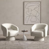 Bonzy Home 360° Swivel Barrel Chair, Velvet Accent Armchair for Living Room, Bedroom & Office, Gray