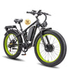 KAIJIELAISI Electric Bike for Adults,AWD Ebikes Dual Motor Peak 6000W, 26'' Fat Tire bikes with 52V 26AH Battery Hydraulic Brake Electric Bicycle, 7 Speed Mountain EBike UL 2849.