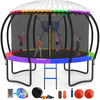 GVDV 16FT Outdoor Trampoline for Kids & Adults, Recreational Trampoline w/Ladder & Safety Net