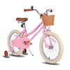 JOYSTAR Girls Bike for 2-12 Years Old Toddlers and Kids, 12" 14" 16" Kids Bike with Training Wheels & Basket, 20 Inch Kid's Bicycle with Kickstand, Retro Style Bikes