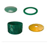 20X12 INCH TUF-TITE FOUR PIECE BUNDLE - 20X12 RISER, 20 INCH DOMED LID, 20 INCH RING ADAPTER & 20 INCH SAFETY LID