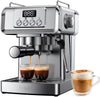 GDOR 1350W Espresso Machine 20 Bar with Milk Frother Steam Wand, Professional Manual Latte & Cappuccino Maker for Home, 60 Oz Water Tank, Temperature Display, Stainless Steel