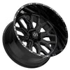 1 TIS 26x14 6X135 / 6X5.50 -76 560BM Gloss Black W/Milled Accents & Lip Logo Wheel Rim