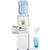 LHRIVER 2-5 Gallon Water Dispenser & 6-Min Ice Maker, 3-in-1 Hot/Cold/Ice, Child Lock & Energy-efficient, for Home/Office, Black