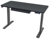 Motionwise Black Electric Height Adjustable Standing Desk, 24?x48", Height Adjustable 28"-48" with 4 pre-set height adjustments and USB Charge Port, Multiple Colors