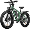 Fat Tire E-bike 2000W Ebike for Adults, 52V 22.4AH Battery Dual Motor 26" Full Suspension Electric Bicycles 35MPH AWD Mountain E Bike Hydraulic Brakes