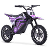 QEASET electric dirt bike, 500W kids dirt bike for Boys Girls Age 8-14, Blue