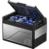 BougeRV Rocky 12 Volt Car Refrigerator, 81QT Dual Zone Car Fridge Freezer with Metal Casing, APP Control Compressor Cooler 12/24V DC, 110~240V AC for RV Truck Vehicle Outdoor Travel Camping Trip