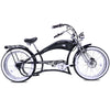 Twenty5 DS Chopper Stretch Cruiser E-bike, 26" Wheels, 800W Motor, Disc Brake, for men, Black