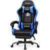 Neo Chair N-Gen Gaming Chair, Ergonomic Video Game Chair with Headrest, Adjustable Footrest, Lumbar Support High Back PU Leather for Adults, Black