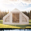ModFusion 6-Person Portable Inflatable Camping and Glamping Tent �C Waterproof with Air Hose Pump in Beige