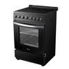 Lanbo 24 in 2.9 CU ft Freestanding Electric Range with Rotisserie and True Convection Oven and Timer