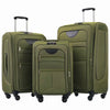 Softside Luggage Expandable 3 Piece Set Suitcase Upright Spinner Softshell Lightweight Luggage Travel Set