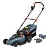 SENIX 40V Brushless 18in Deck Battery  Lawn Mower, 17in Cutting Blade, 2-in-1 Mulching & Bagging Cordless Push Mower, 6-position Adjustment, LPPX2-M5