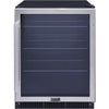 Galanz 5.7 Cu. ft 172 Cans French Door Beverage Refrigerator, Stainless Steel, 23.4 in Wide, New