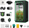 VIVOSUN GIY Smart Grow Tent System 2x2, WiFi-Integrated Grow Tent Kit, with Automate Ventilation and Circulation, Schedule Full Spectrum 100W LED Grow Light, and GrowHub E42A Controller