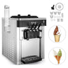 SIHAO 1200W Commercial Ice Cream Machine Countertop 18L/H Soft Serve Ice Cream Maker with LED Display