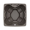 Aquarest Spas AR-600 Elite 6 Person - 29 Jet Square Plug and Play Hot Tub with Ozonator - LED waterfall - Graystone