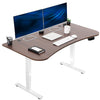 VIVO Reclaimed Wood / Black 63�?x 32�?Electric Height Adjustable Stand Up Desk