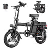 AVBDJOY  14" Folding Electric Bike For Adults Teens, Peak 700W 48V/13AH, Commuter City E Bike